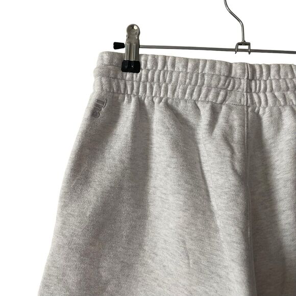 Aritzia Tna XS Cozy Fleece Boyfriend Shorts Light Gray High Rise Lounge - Picture 8 of 8
